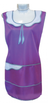Фартук нейлоновый для продавцов "Ромашка" (фиолетовый) женский для сферы обслуживания